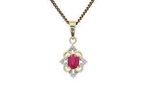 Fancy Pendant with Diamonds