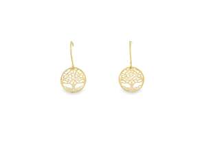 Drops: Tree of Life Drop Earrings with Hooks