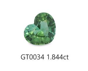 Green Tourmaline Heart 1.844ct