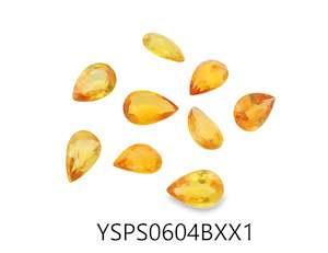 All: Yellow Sapphire Beryllium Pear 6x4mm
