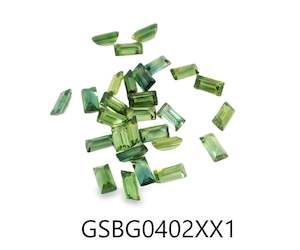 All: Green Sapphire Baguette 4x2mm