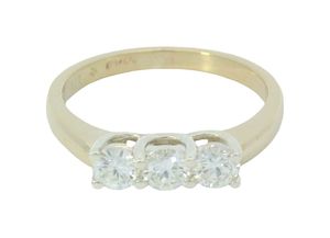 Diamond Rings: 3 Stone Ring 0.50ct TDW