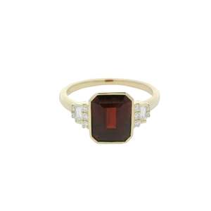Garnet & Diamond Dress Ring