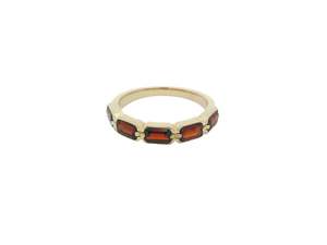 Garnet Five Stone Ring