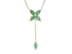 Emerald & Diamond Necklace