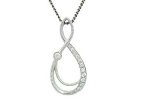 Figure Eight Diamond Pendant