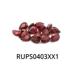 Ruby Pear 4x3mm