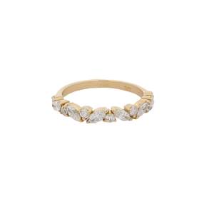 Diamond Rings: Marquise & Round Diamond Band