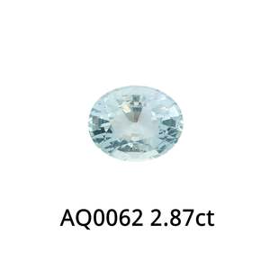 Gemstones: Aquamarine Oval 2.87ct
