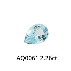 Gemstones: Aquamarine Pear 2.26ct