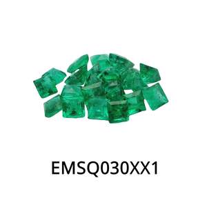 Gemstones: Emerald Square 3mm