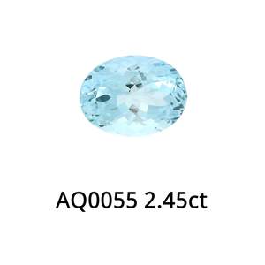Gemstones: Aquamarine Oval 2.45ct