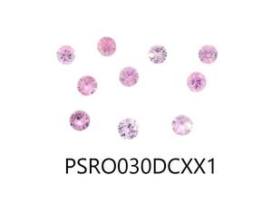 Gemstones: Pink Sapphire Round 3mm