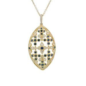 Sapphire & Diamond Pendant