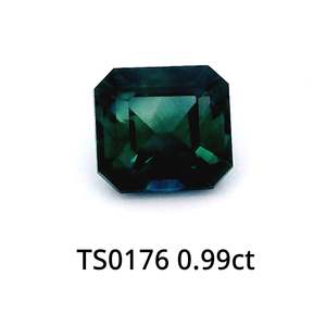 Teal Sapphire Octagonal Step 0.99ct