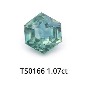 Teal Sapphire Hexagon 1.07ct