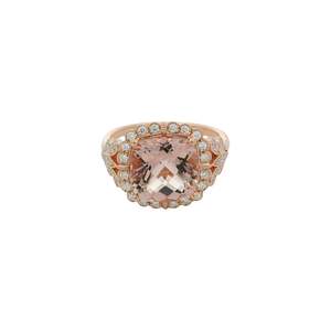 Morganite & Diamond Ring