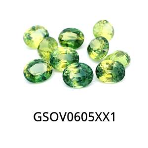 Gemstones: Green Sapphire Oval 6x5mm