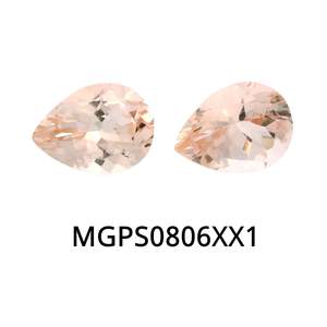 Gemstones: Morganite Pear 8x6mm