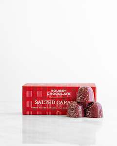 Frontpage: Three Piece Salted Caramel Milk Chocolate Bonbons