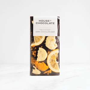 Dark Chocolate Bars: Freeze Dried Mandarin, Feijoa, and Lemon Dark Chocolate Bar