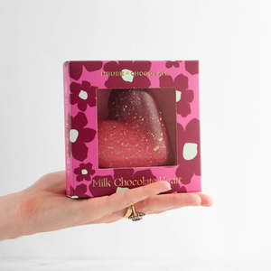 Hazelnut Praline & Salted Caramel Milk Heart Wholesale