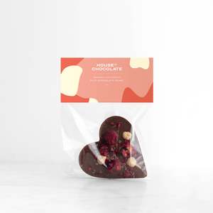 Extra Large Raspberry Hazelnut Milk Chocolate Heart Wholesale