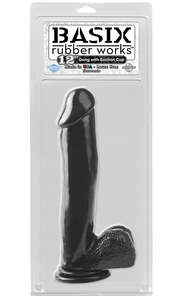 BASIX 12" DONG WITH SUCTION CUP