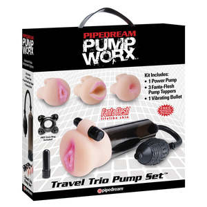 PUMP WORX TRAVEL TRIO PUMP SET