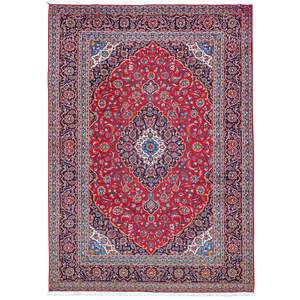 Fine Hand-knotted Wool Kashan Extra Large Persian Rug 300cm x 420cm