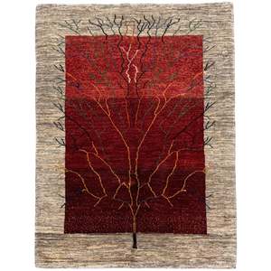 Fine Hand-knotted Wool Persian Gabbeh Small Rug 104cm x 150cm