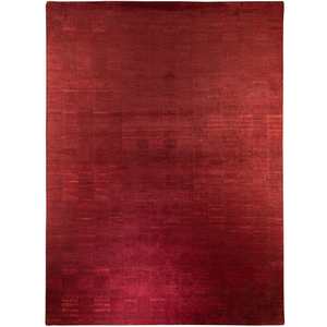 Gabbeh: Modern Hand-knotted Maroon Wool Rug 249cm x 290cm
