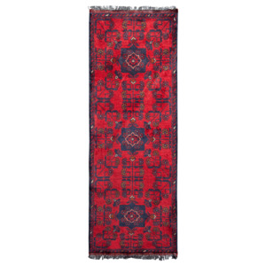Khal Mohammadi: Hand-knotted Tribal Wool Small Runner 49cm x 148cm