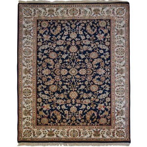 Nain: Fine Hand-knotted Wool & Silk Traditional Nain Rug 202cm x 300cm