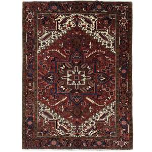 Persian: Fine Hand-knotted Wool Gravan Heriz Persian Rug 231cm x 318cm