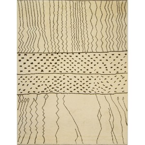 Modern 100% Natural Wool Moroccan Extra Size Rug 309cm x 427cm