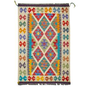 100% Wool Small Kilim 89cm x 131cm