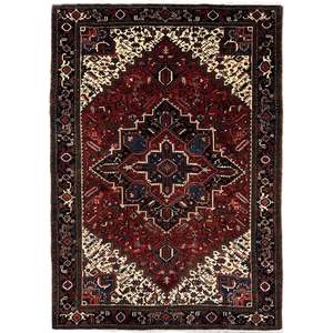 Fine Hand-Knotted Wool Giravan Heriz Persian Large Rug 237cm x 344cm