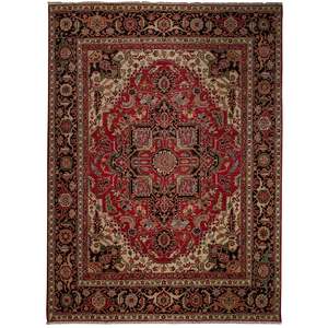 Heriz: Fine Hand-knotted Wool Traditional Rug 241cm x 298cm