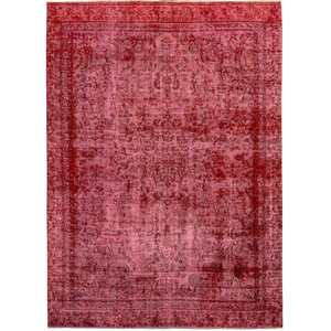 Over Dyed: Hand-knotted Wool Persian Vintage Rug 256cm x 364cm
