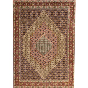 Senneh Rugs: Fine Hand-knotted Wool Senneh Persian Rug 200cm x 310cm