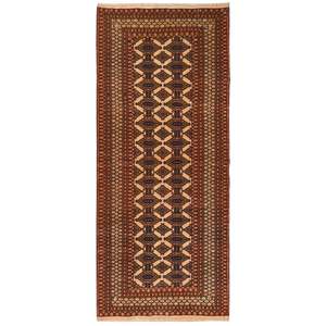 Turkmen Rugs: Fine Hand-knotted Turkmen Wool Runner 90cm x 190cm