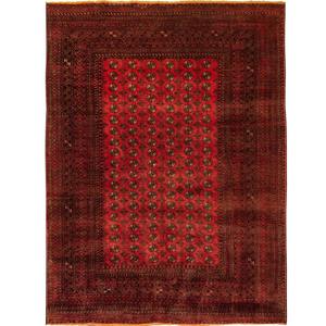 Turkmen Rugs: Fine Hand-knotted 100% Wool Vintage Turkmen Rug 192cm x 256cm
