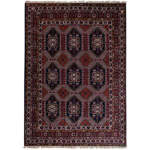 Wool Rugs: Fine Hand-knotted Tribal Wool Rug 149cm x 195cm