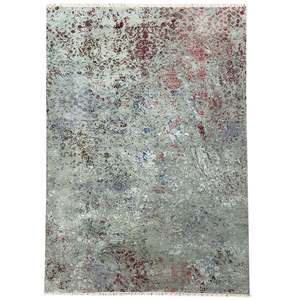 Wool Silk Rugs: Fine Handmade NZ Wool & Silk Modern Rug 183cm x 274cm