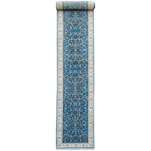 Wool Silk Rugs: Fine Handmade Wool & Silk Runner 79cm x 556cm