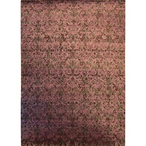 Wool Silk Rugs: Super Fine Hand-knotted Wool & Silk Modern Rug 302cm x 403cm