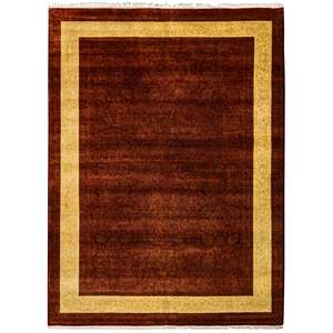 Wool Silk Rugs: Handmade Wool & Silk Modern Rug 122cm x 184cm