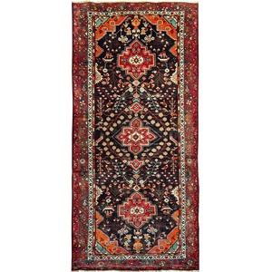 Village Persian Rugs: Fine Hand-knotted Wool Vintage Persian Runner 140cm x 308cm