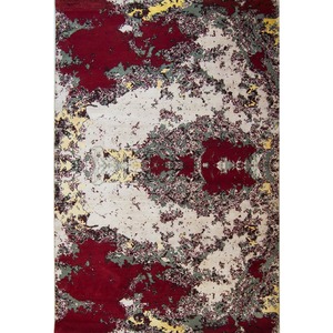 Galaxy Modern Rugs: Modern Hand-knotted Wool and Bamboo Silk Galaxy Rug 184cm x 270cm